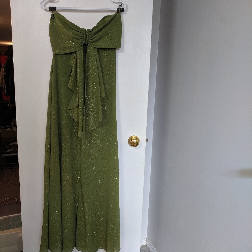 Green Sparkly Evening Gown